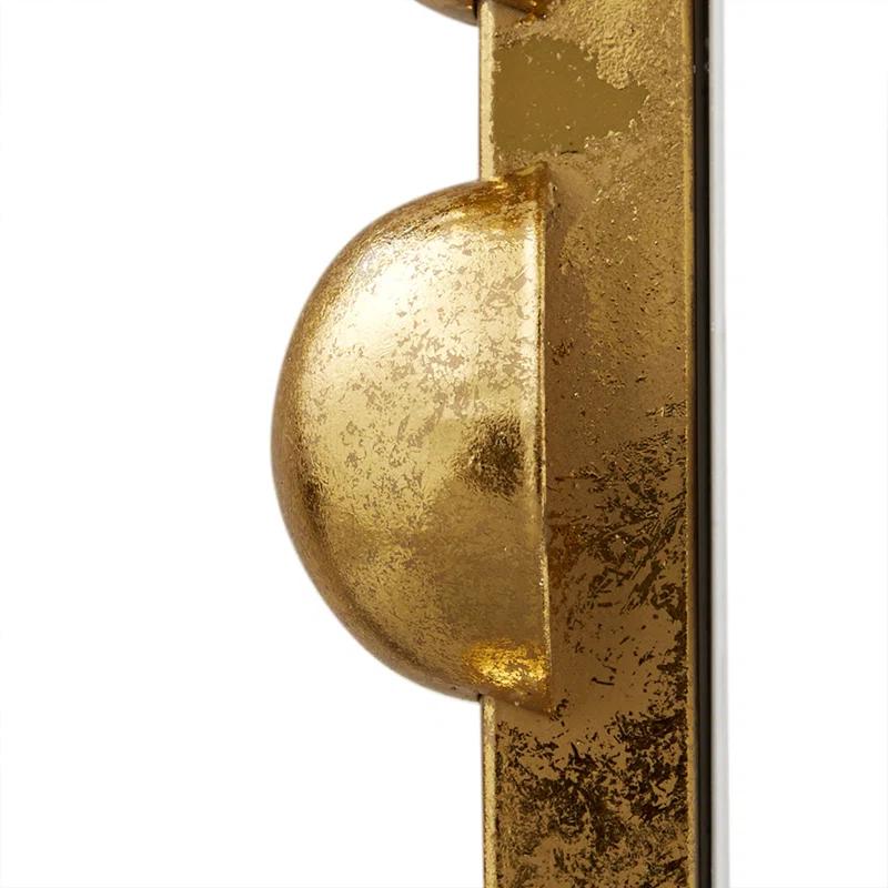 Marlowe Beaded Round Metal Wall Mirror