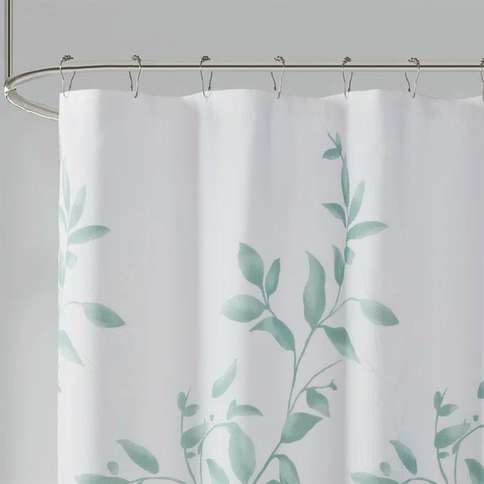Madison Park Trent Botanical Burnout Floral Printed Shower Curtain & Reviews | Wayfair
