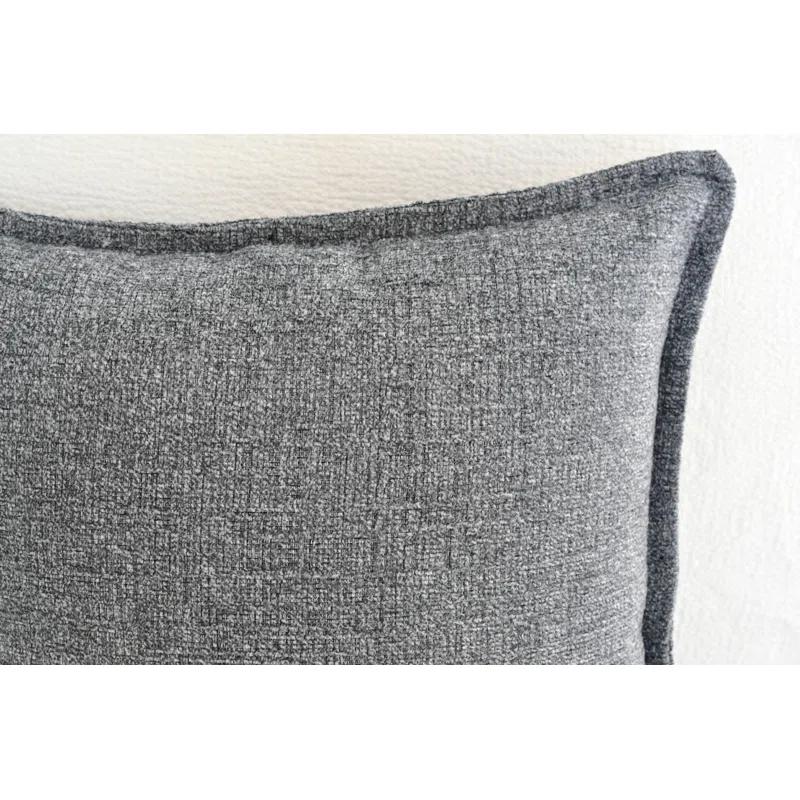 Oveesha Soft Chenille Throw Pillow Covers With Stitched Edge (Set of 2)