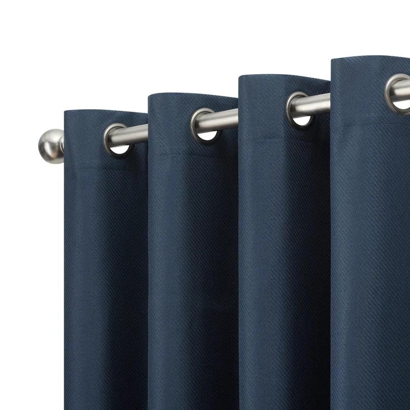 Nautica Nautica Synthetic Solid Color Blackout Thermal Rod Pocket Curtain Panels (Set of 2)