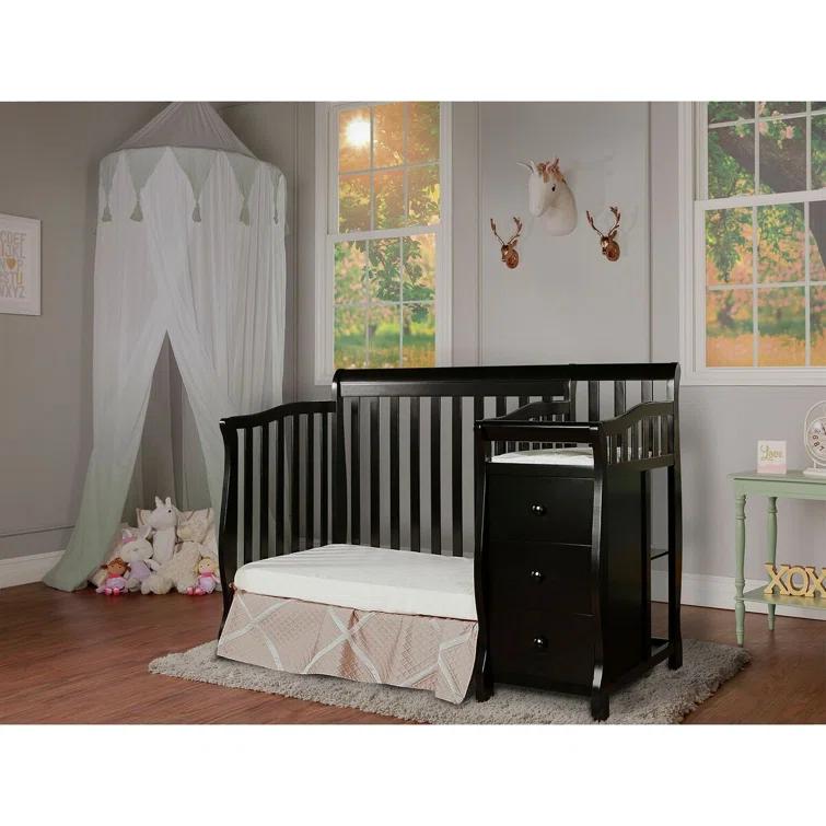 Dream On Me Jayden 4-in-1 Mini Convertible Crib and Changer