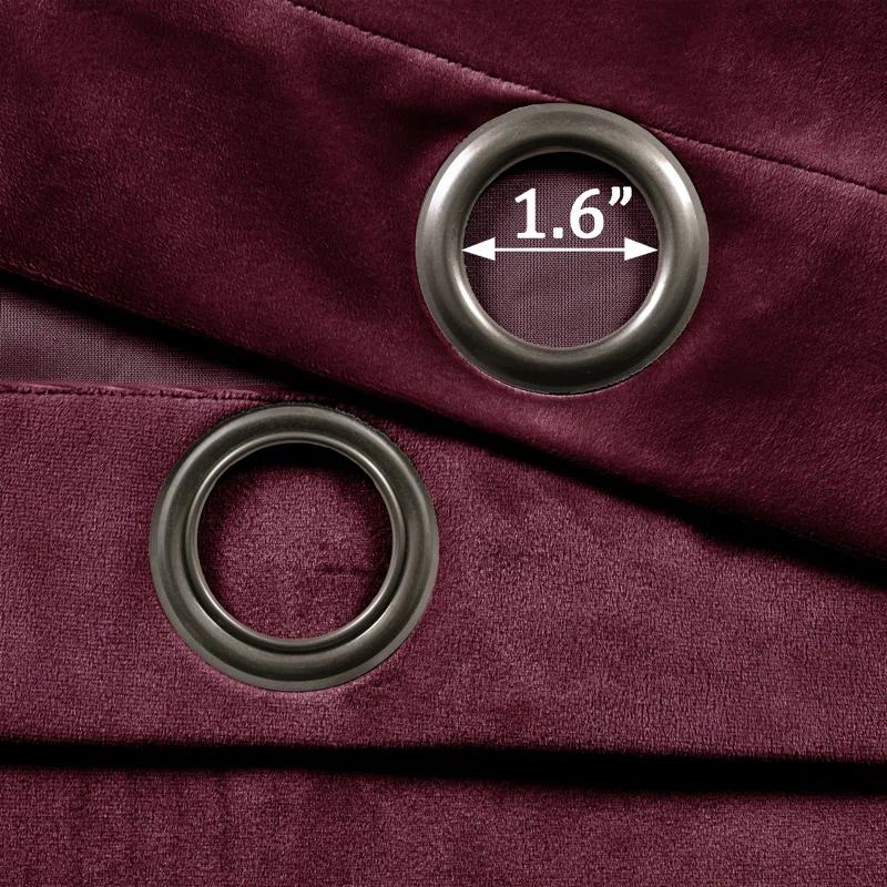 Lush Decor Prima Velvet Solid Velvet Solid Room Darkening Thermal Curtain Panels (Set of 2)
