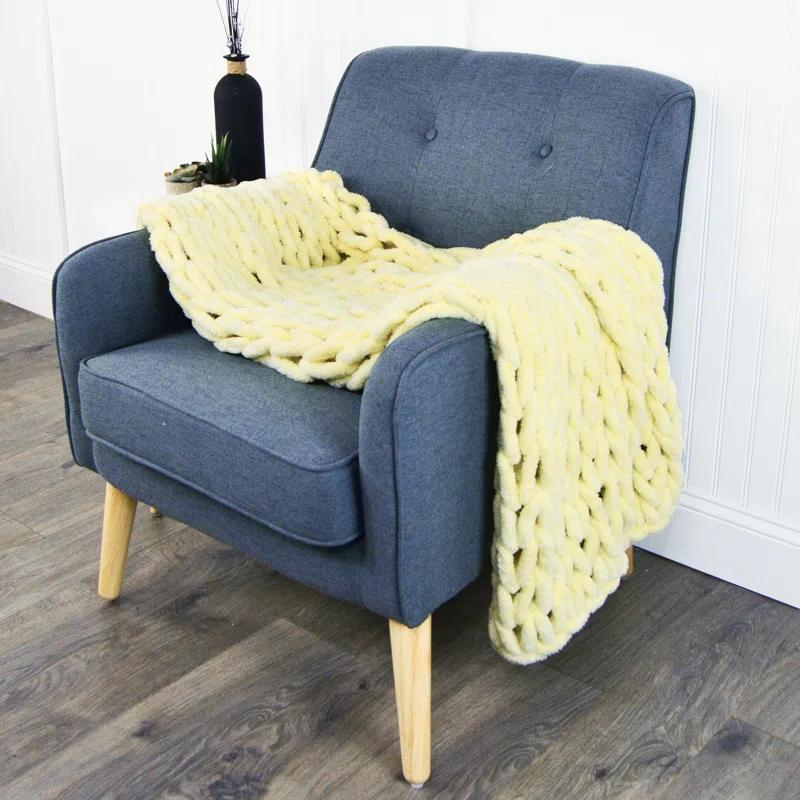 Donna Sharp Chenille Knitted Chenille Throw