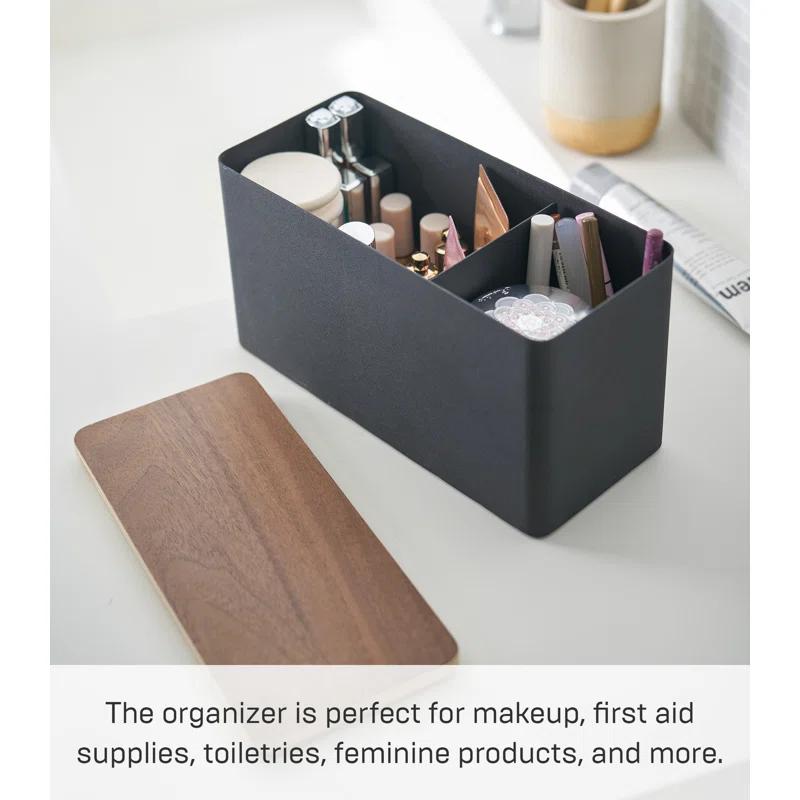 Yamazaki Home Rin Yamazaki Home Countertop Organizer Bathroom Kitchen Toiletries Holder, Sliding Divider