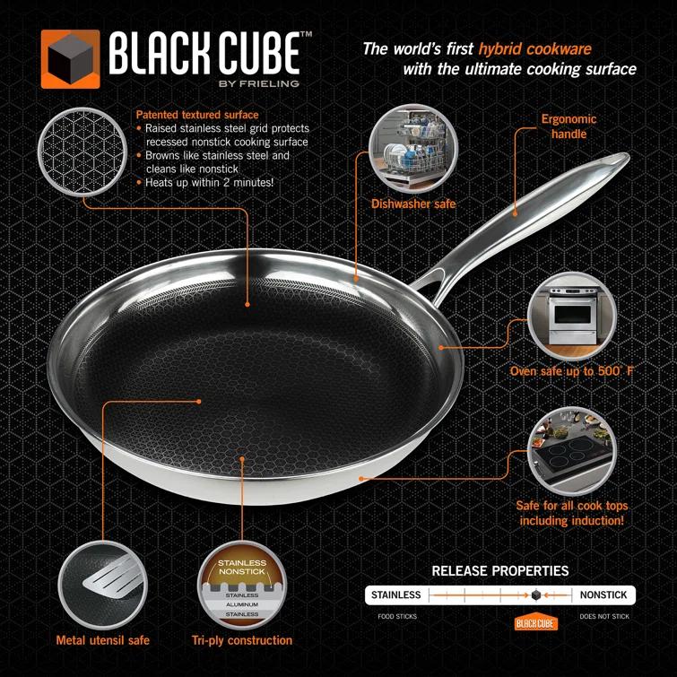 Frieling Black Cube Hybrid Quick Release Chefs Pan