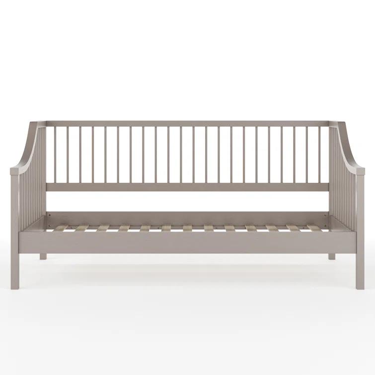 Martha Stewart Martha Stewart Neely Wooden Platform Daybed With Spindles And Wood Slat Foundation
