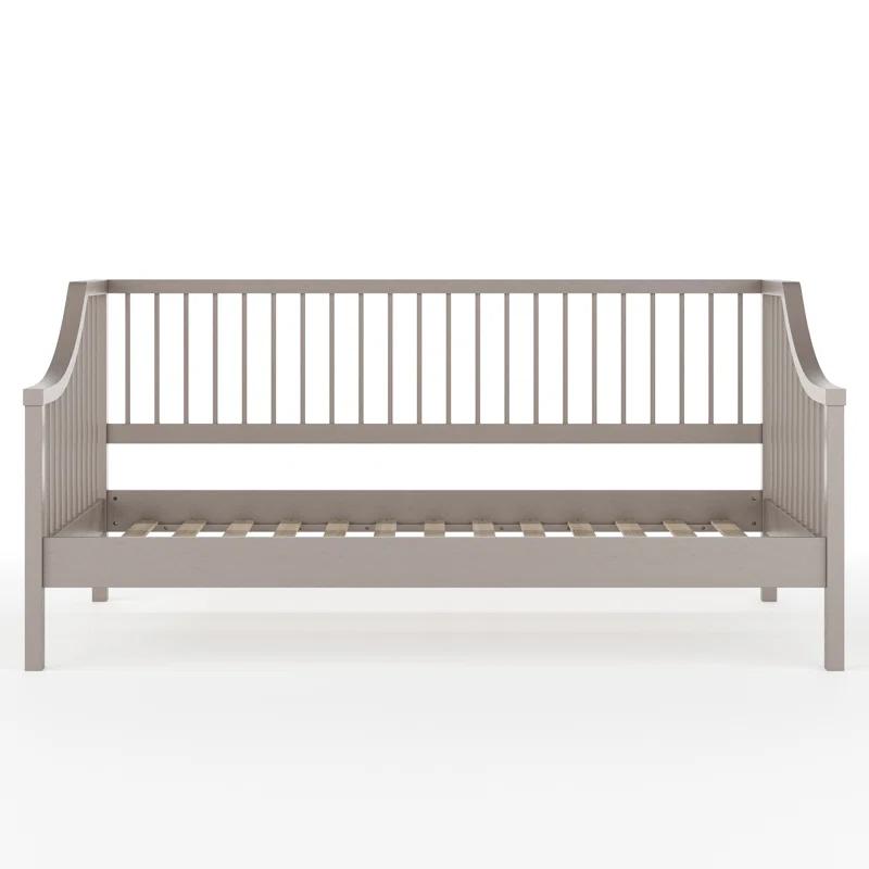 Martha Stewart Martha Stewart Neely Wooden Platform Daybed With Spindles And Wood Slat Foundation
