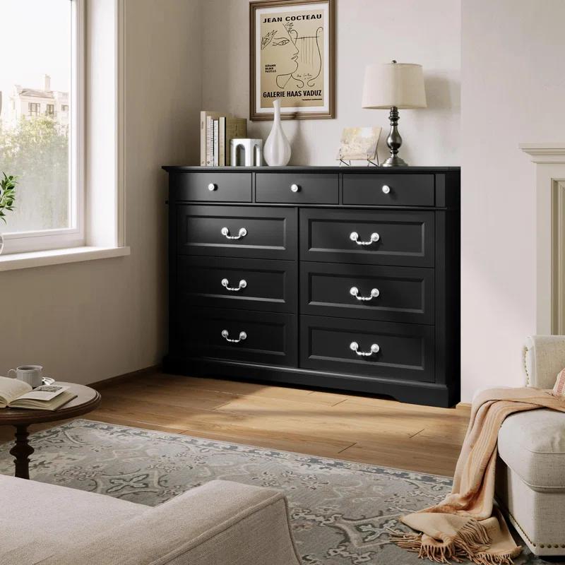 August Grove® Dugazon Wood Bedroom Dresser Farmhouse Drawer Chest