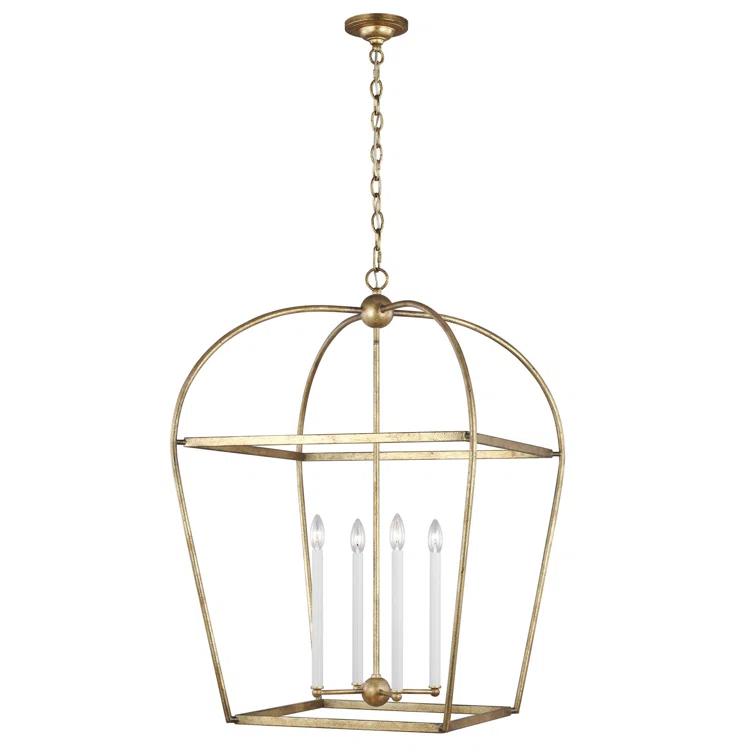 August Grove® Lilo 4 - Light Dimmable Lantern Geometric Chandelier