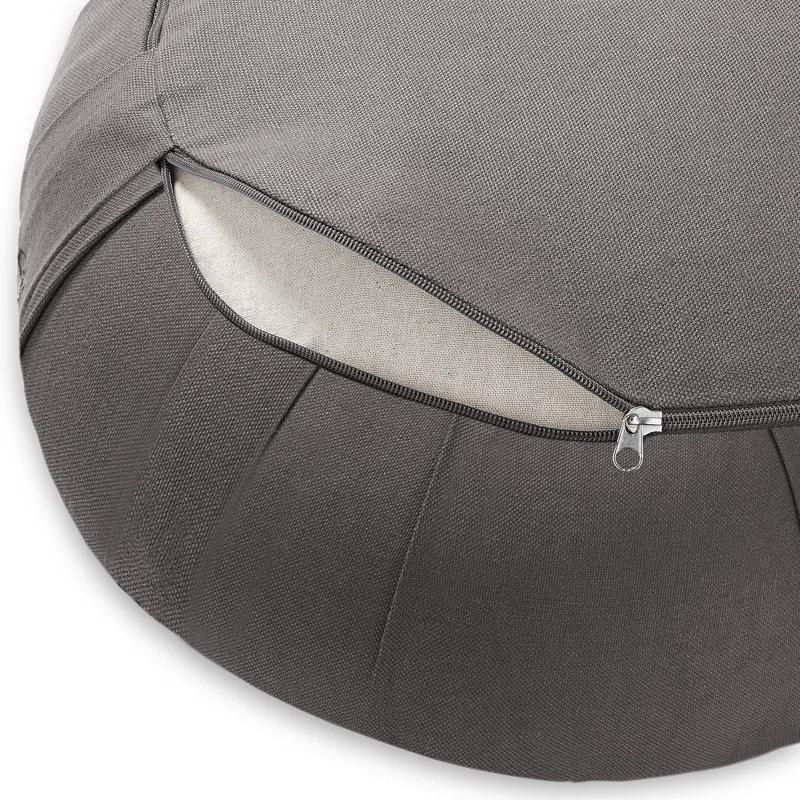 Node Fitness 15" x 5" Round Floor Pillow and Meditation Bolster