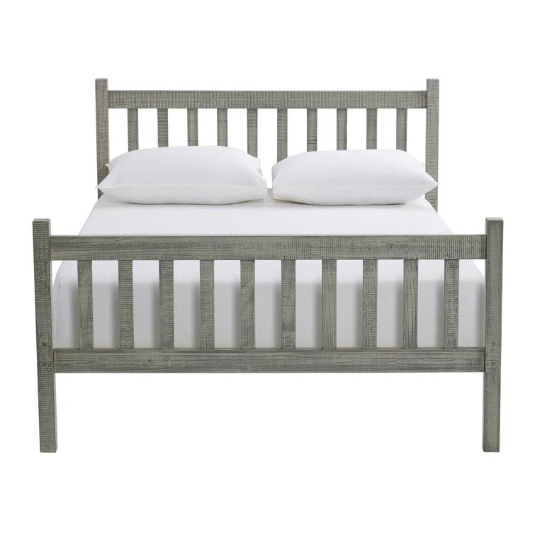 Alaterre Windsor Twin Wooden Weathered Beachhouse Farmhouse Industrial Bohemian Style Bed