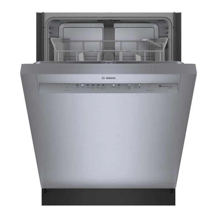 Bosch 800 Series 24" Front Control Built-In Dishwasher with Hybrid Tub SHE3AEM5N