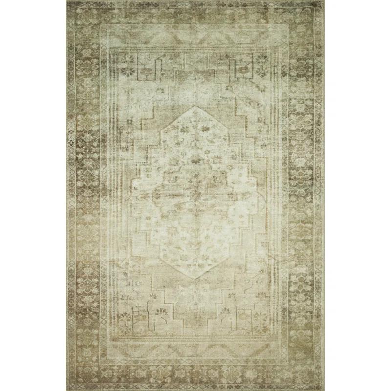 Banks IV Rug by Magnolia Home by Joanna Gaines x Loloi - Natural and Granite / 2'3" x 3'9"
