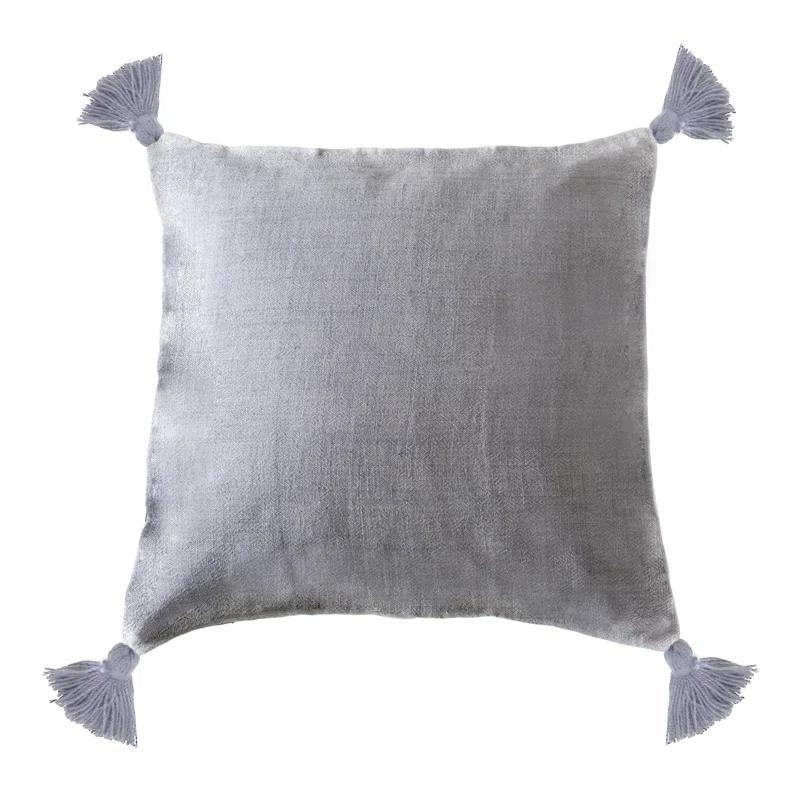Pom Pom At Home Montauk Tassels Feather Reversible Throw Pillow