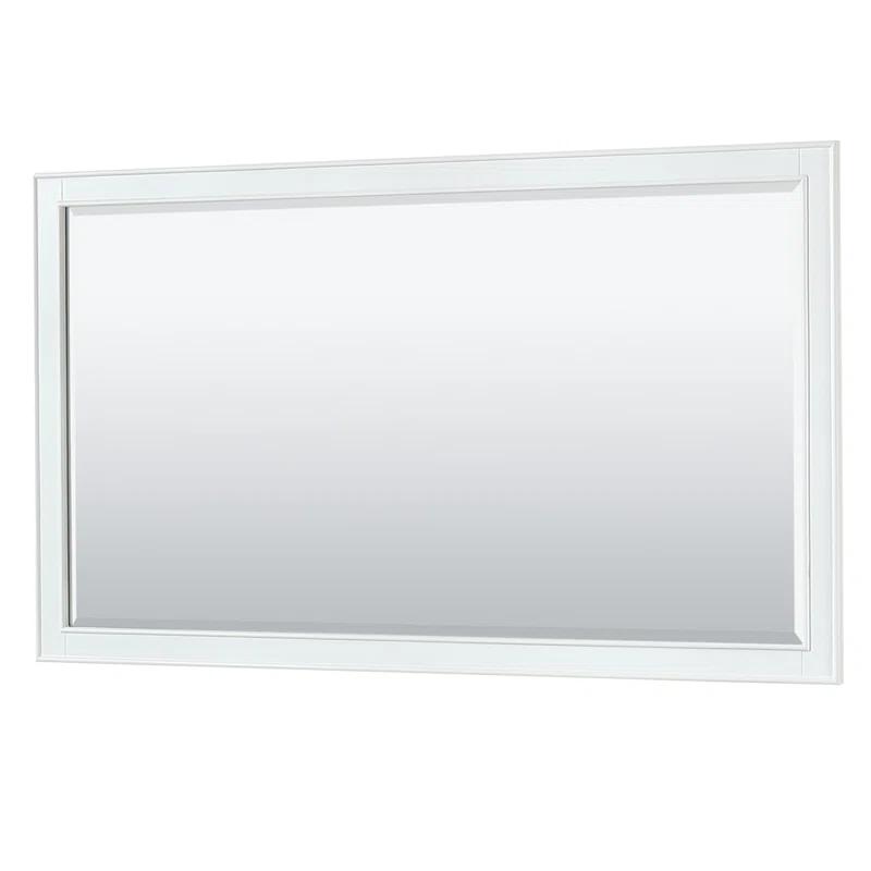 Wyndham Collection Deborah 60'' Single Bathroom Vanity with Marble Top with Mirror