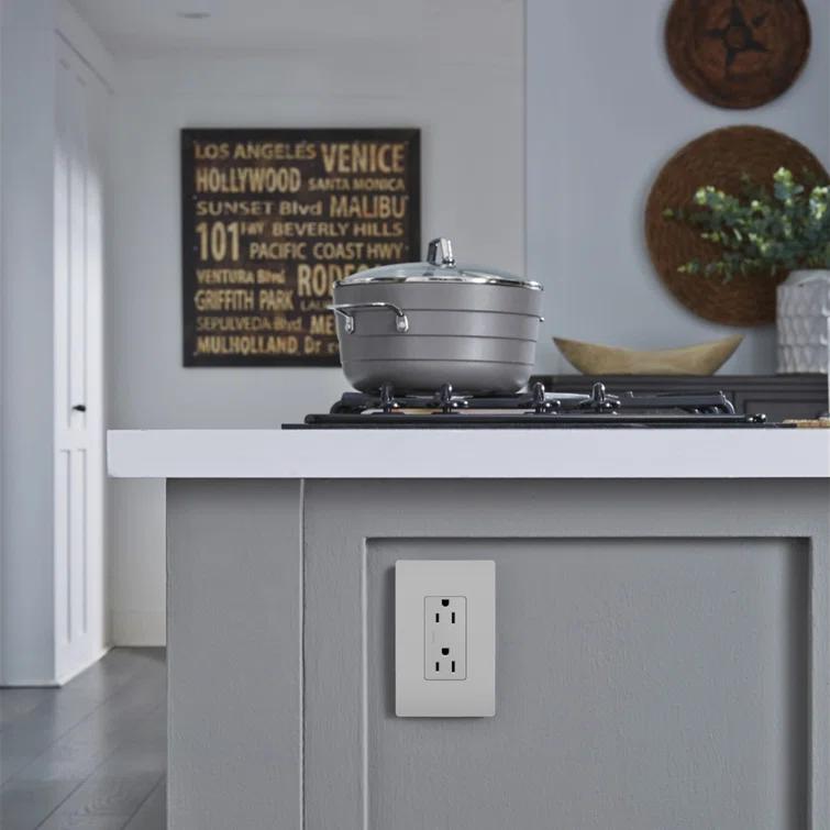 Legrand Radiant 1-Gang Decorator Rocker Screwless Wall Plate