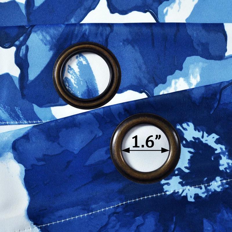 Lush Decor Leah Polyester Room Darkening Curtain Pair (Set of 2)