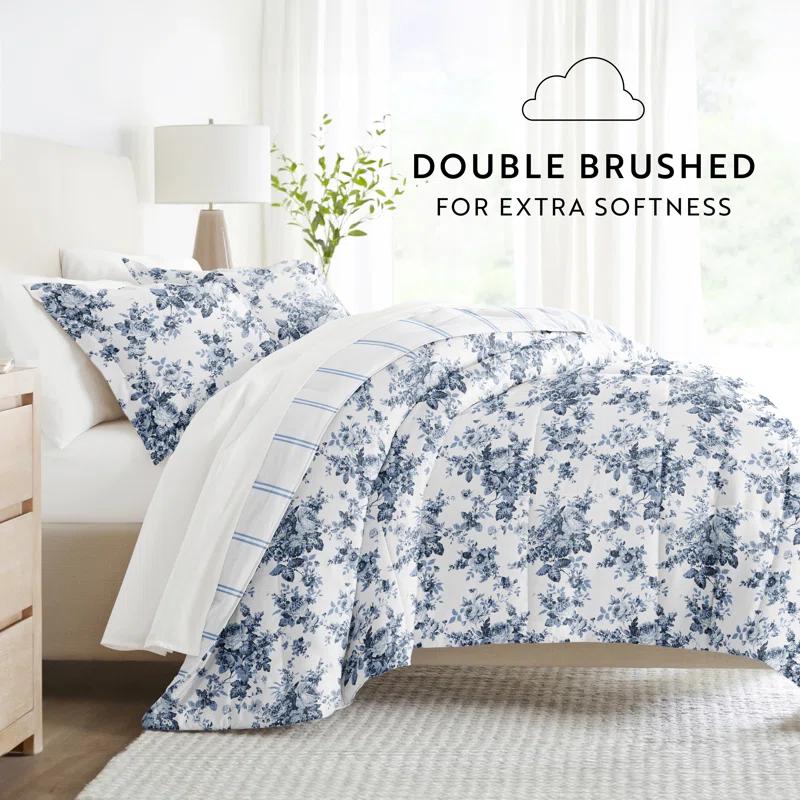 IEnjoy Home 7-Piece Bedding Bundle - Pattern Comforter and Sheet Set