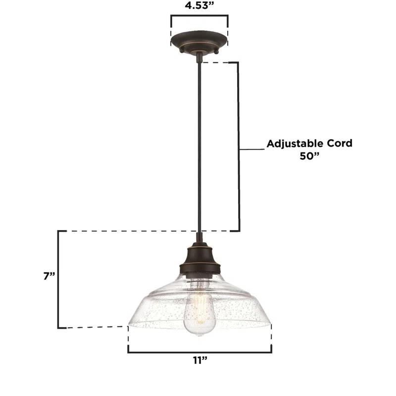 Westinghouse Lighting Iron Hill 1 - Light Single Pendant
