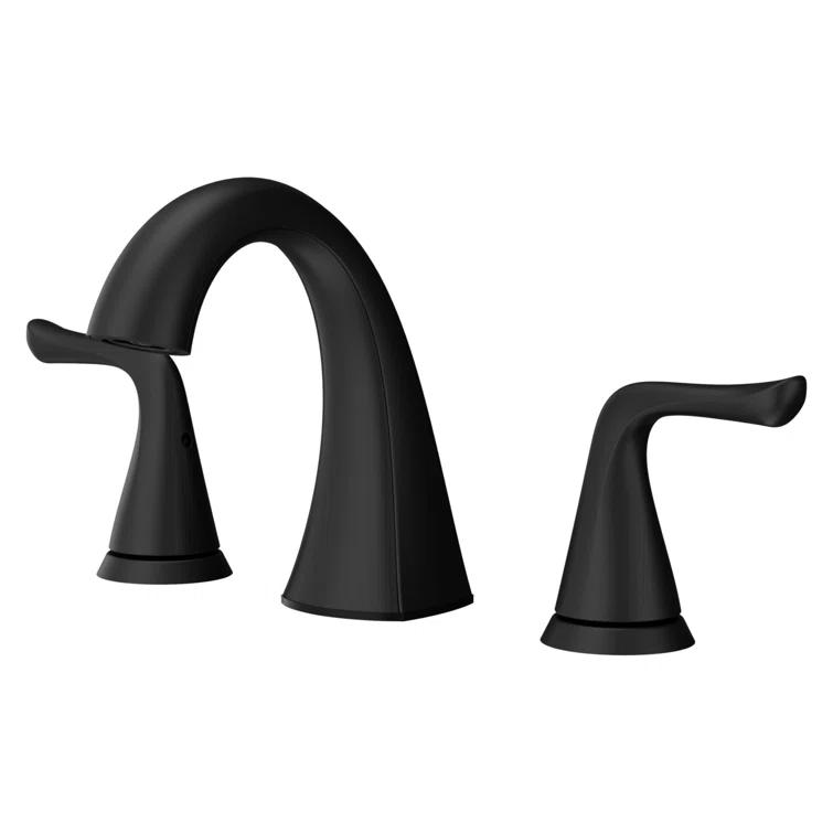 Pfister Willa Widespread Bathroom Faucet with Drain Assembly LF-049-MALSDB
