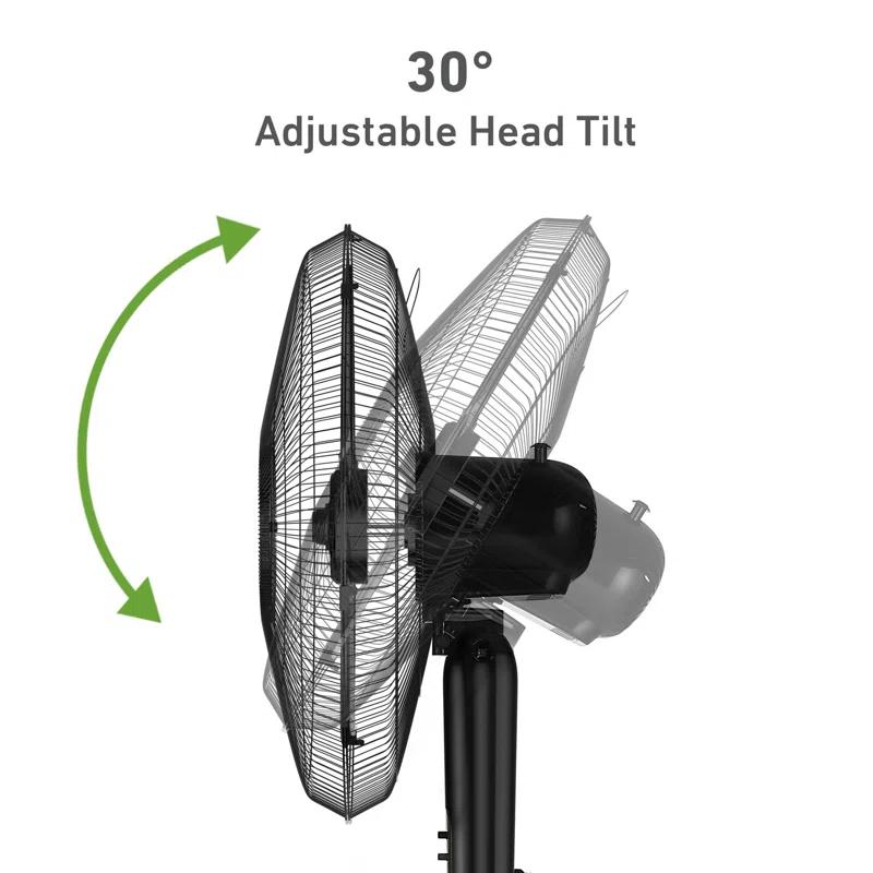 Holmes 18" Oscillating Manual Stand Fan, 3 Speeds