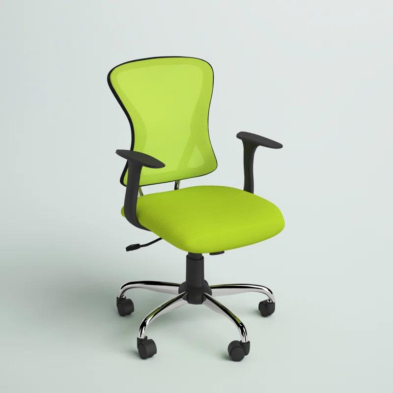 Flash Furniture Mid-Back Mesh Swivel Task Office Chair with Chrome Base and Arms