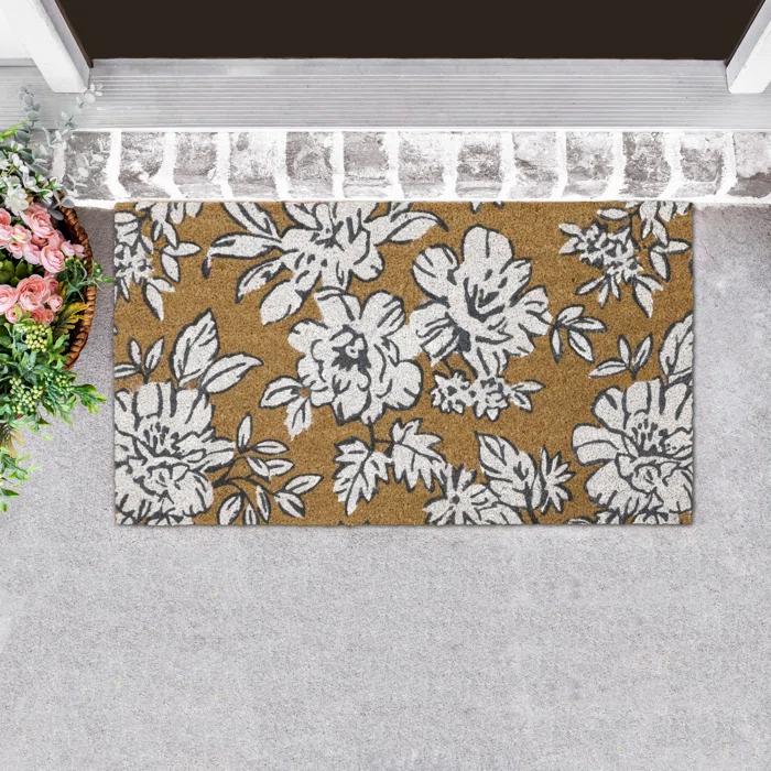 Laura Ashley Iris Coir Doormats / Non-Slip Outdoor Rugs & Reviews | Wayfair