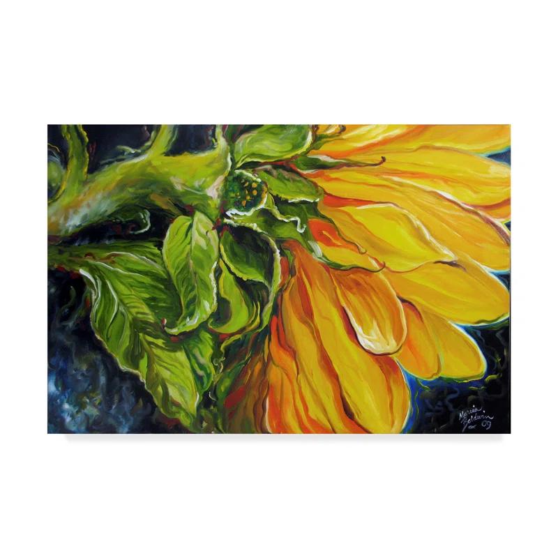 Trademark Fine Art Marcia Baldwin " Sunflower Abstract " by Marcia Baldwin