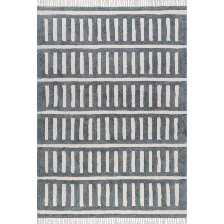 Ebern Designs Merrick Tasseled Wool Area Rug