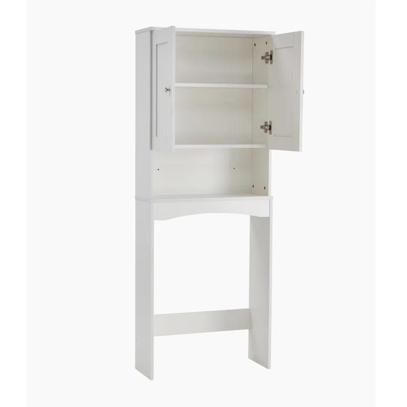 HLILish Home Bathroom Shelf Over-The-Toilet, Bathroom Spacesaver, Bathroom Storage Cabinet Organizer