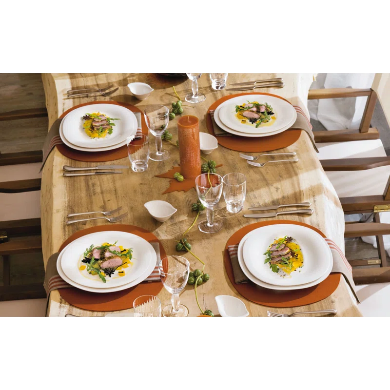 Villeroy & Boch Villeroy & Boch New Cottage Basic Round 4 Piece Place Setting, White