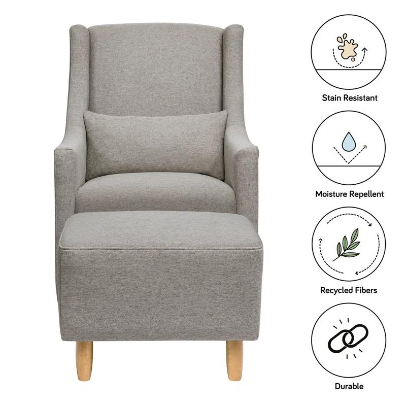 Toco Swivel Glider with Ottoman Set