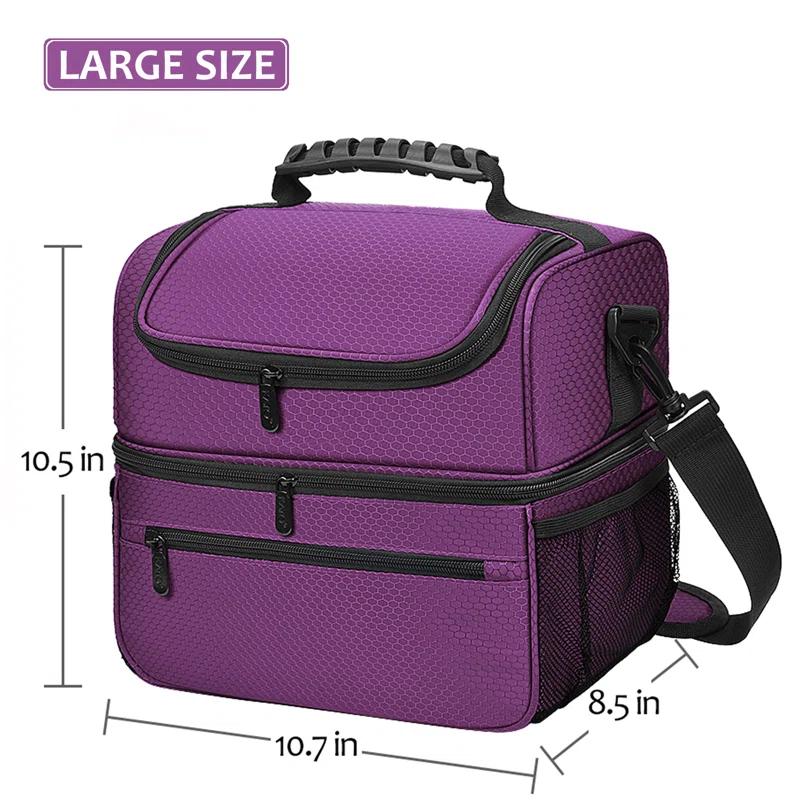 Tirrinia Tirrinia 13L/20 Cans Lunch Bag, Insulated Leakproof Reusable Meal Prep Bento Box Cooler Tote