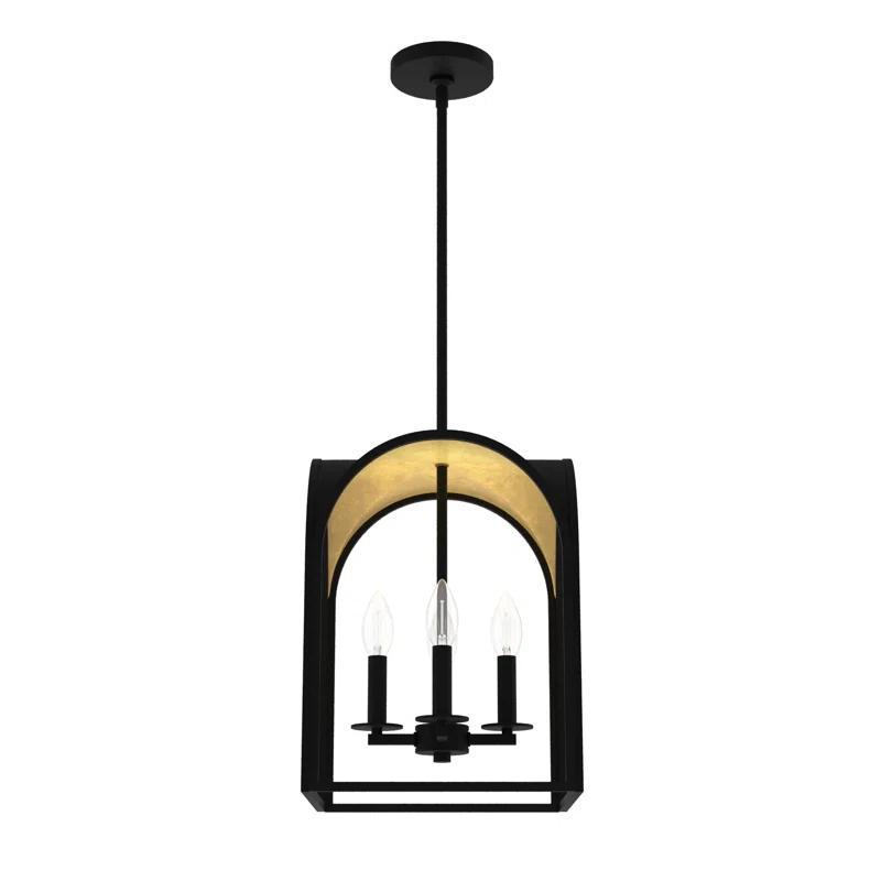 Hunter Fan Dukestown 4 - Light Lantern Geometric Chandelier