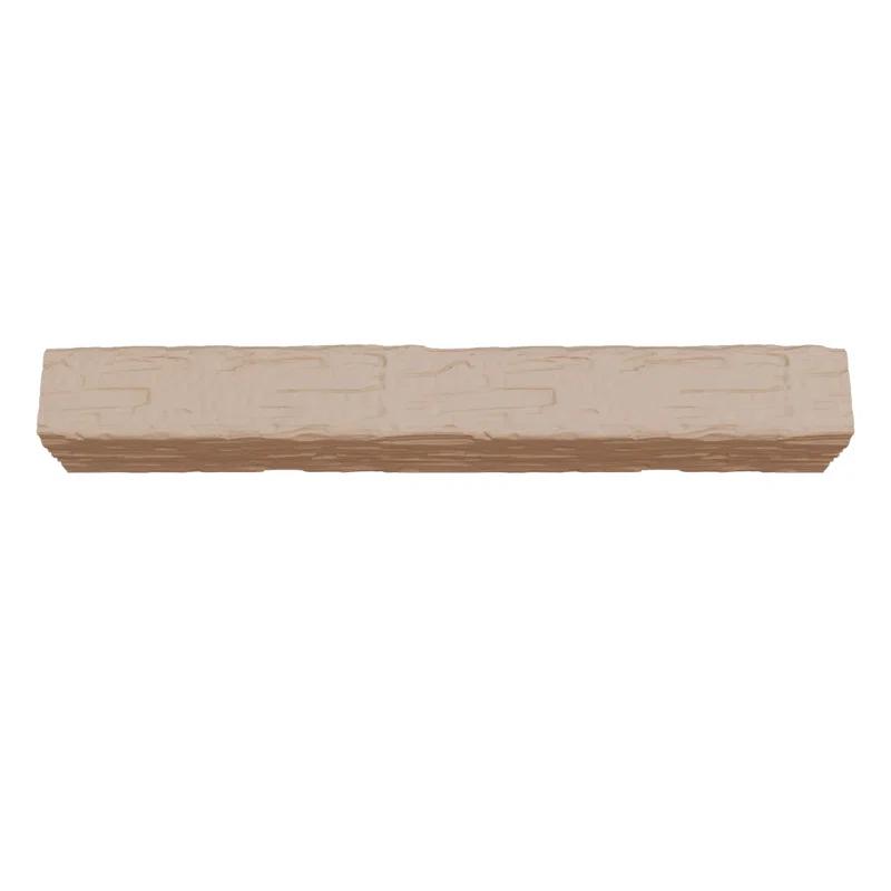 Ekena Millwork Salvaged Timber HeritageTimber Faux Wood 3-Sided Ceiling Beam (U-Beam)