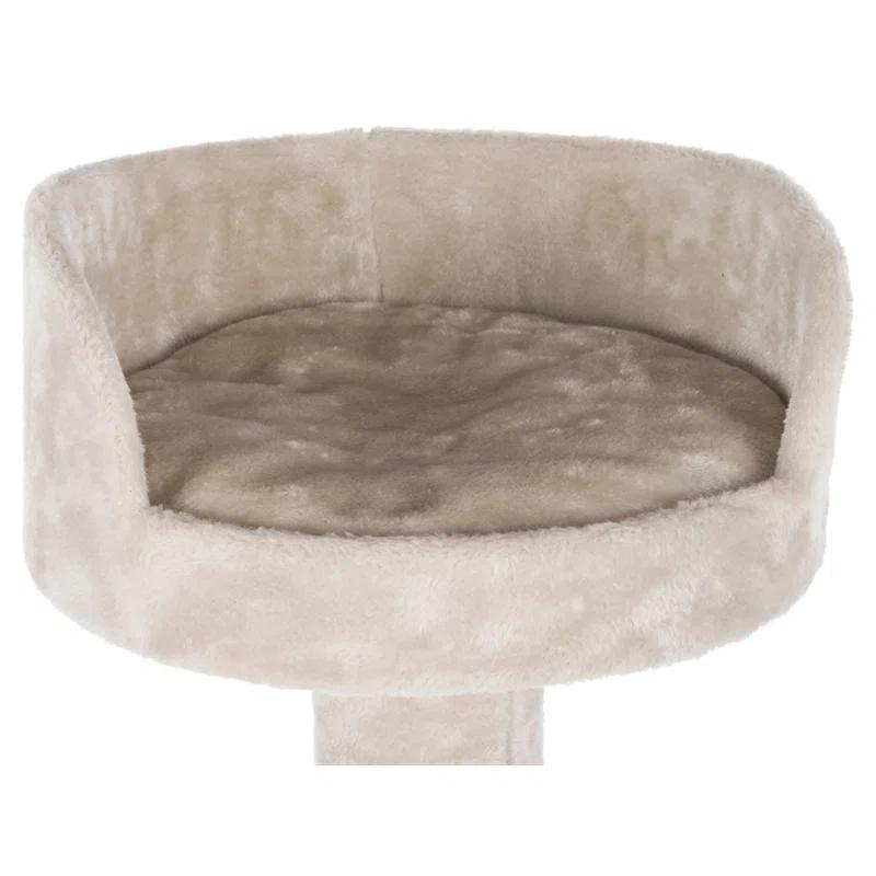 TRIXIE TRIXIE Tulia Senior 40.2" Cat Tower, 4-Level Cat Tree, Sisal Scratching Posts, Plush Platforms, Top Platform Bed