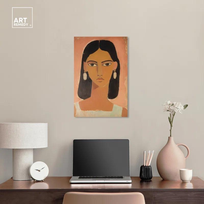 Art Remedy Hispanic Girl Canvas Classic Women Wall Art by Art Remedy
