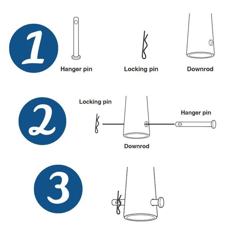 Progress Lighting 36-Inch Ceiling Fan Downrod In White Finish