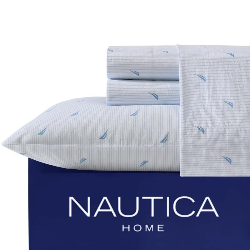 Nautica Nautica Printed Cotton Percale Sheet Sets