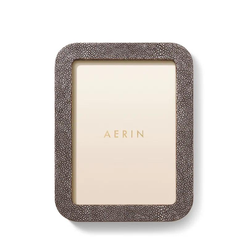 AERIN Shagreen Leather Picture Frame