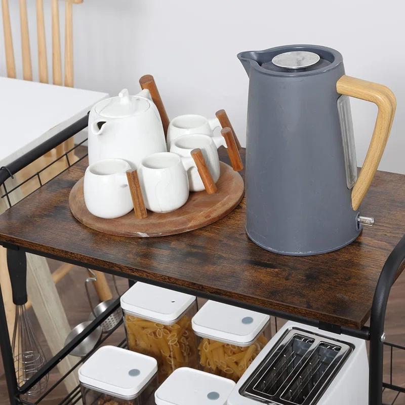 HomCom Kitchen Cart