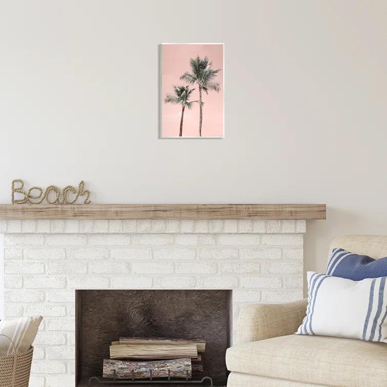 Stupell Industries Pink Summer Palm Trees Canvas Wall Art Design by Natalie Carpentieri | Wayfair