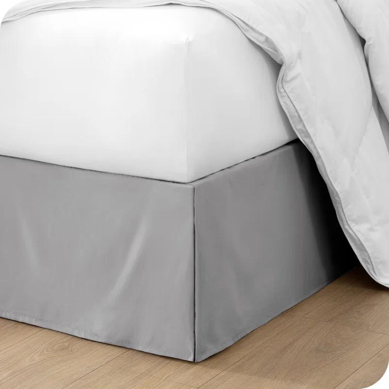 Bare Home Tailored 15" Pleated Bed Skirt