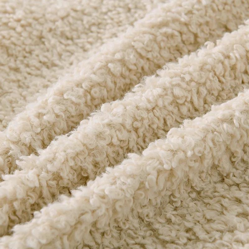 NordECO HOME Faux Fur Throw Pillow Covers Soft Teddy Polyester Square Throw Pillow Cover & Reviews | Wayfair