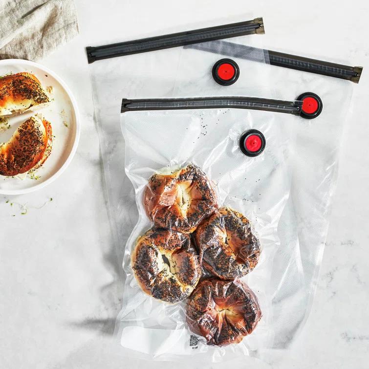 ZWILLING J.A. Henckels ZWILLING Fresh & Save Large Vacuum Sealer Bags, 2 1/4 Gallon, Reusable Sous Vide Bags, Meal Prep (Set of 3)