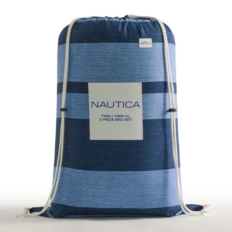 Nautica Nautica Longpoint Navy Reversible Cotton Comforter Set