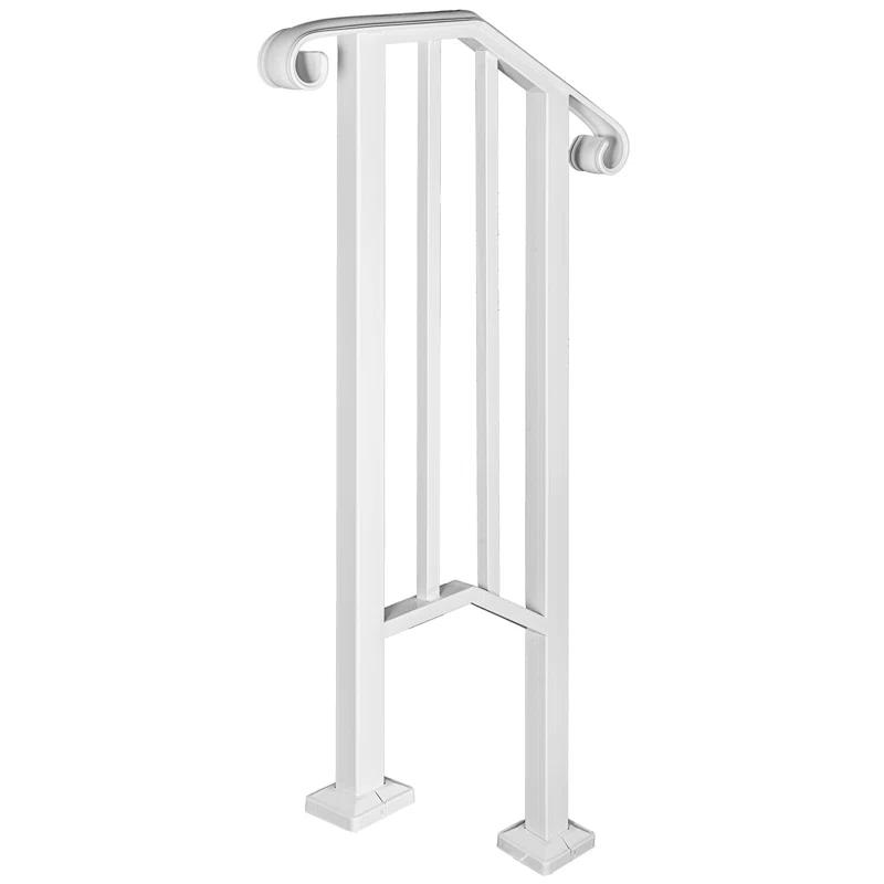 VEVOR Hand Rails for Outdoor Steps, Wrought Iron Railing, Porch And Stair Railing Kit