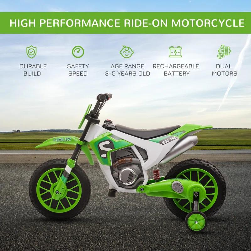 Electric Ride-on Motorcycle Aosom 1 Seater Motorcycles Battery Powered Ride On