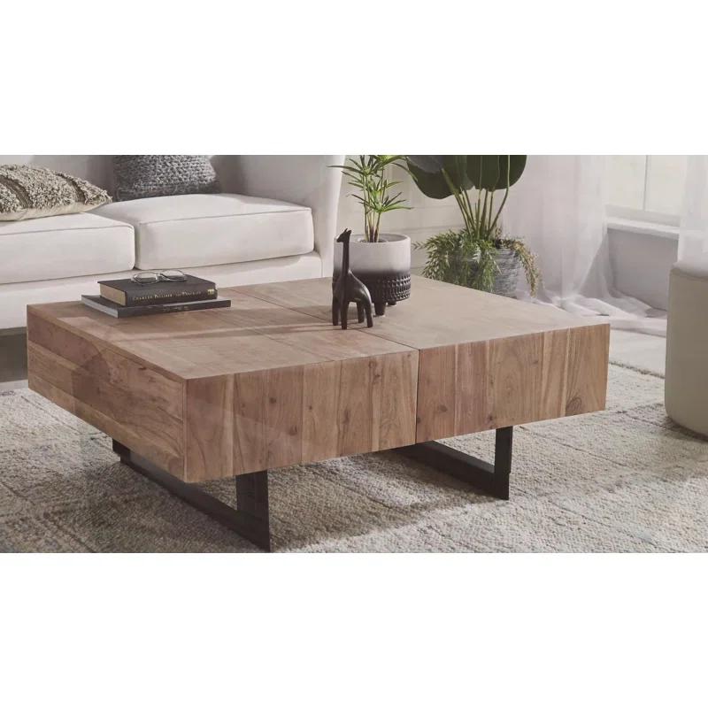 Mullins Extendable Sled Coffee Table with Storage