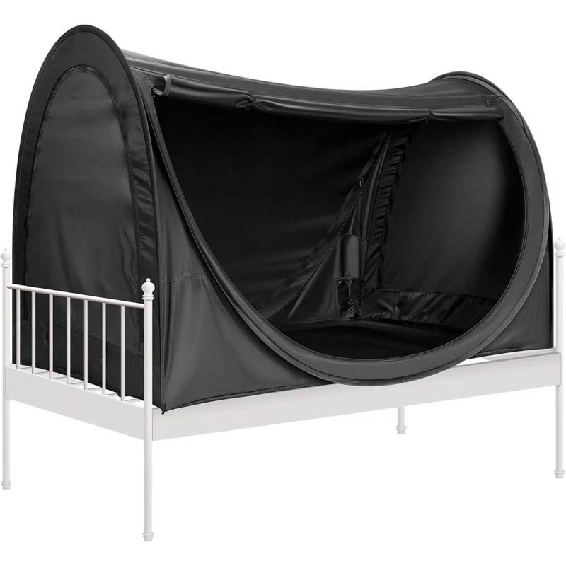 Polyester Pop-Up Privacy Bed Canopy Twin Size